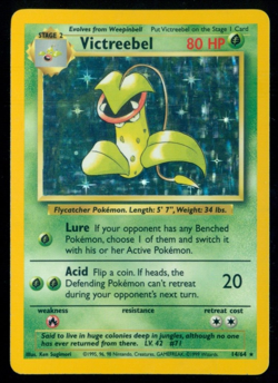 1999 Pokemon Jungle #14 Victreebel Holo "No Symbol" LP-MP - Image 1