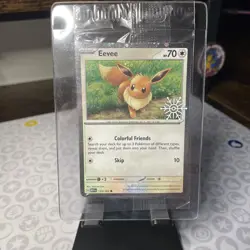 (SEALED) Eevee - 133/165 Stamped Promo (Holiday Calendar) Pokemon TCG - Image 1