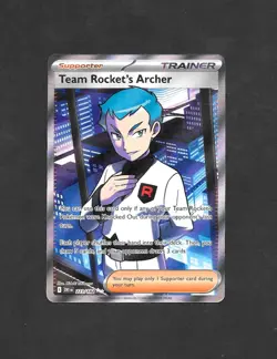 Team Rocket's Archer 223/182 - Destined Rivals Ultra Rare Holo Pokemon Card NM - Image 1