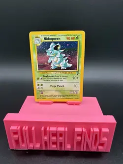 Pokemon TCG Nidoqueen Base Set 2 Holo Rare Card 12/130 - MP Condition - Image 1