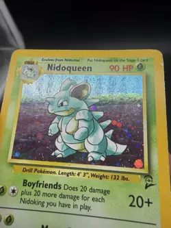 Pokemon TCG Nidoqueen Base Set 2 Holo Rare Card 12/130 - MP Condition - Image 5