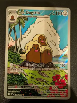 Alolan Dugtrio 208/191 Surging Sparks Illustration Rare Pokemon Card - Image 1