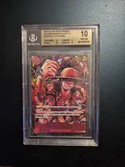 bgs10 Monkey D. Luffy ST10-006 Championship 2023 Top ONE PIECE Card Eng - Image 1