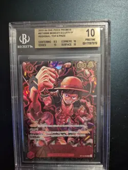 bgs10 Monkey D. Luffy ST10-006 Championship 2023 Top ONE PIECE Card Eng - Image 2