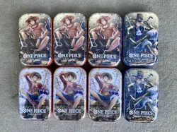 (LOT OF 8) One Piece CCG Card Game 2-Pack Mini Tin Set Vol 2 Bandai NEW SEALED! - Image 1