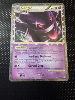Gengar Prime Holo HGSS Triumphant Card 94/102 Ultra Rare MP - Image 1