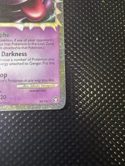 Gengar Prime Holo HGSS Triumphant Card 94/102 Ultra Rare MP - Image 4