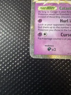 Gengar Prime Holo HGSS Triumphant Card 94/102 Ultra Rare MP - Image 5