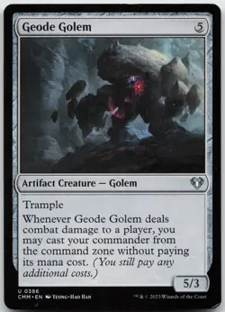 Geode Golem (386) Commander Masters NM - MTG - Image 1
