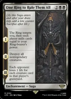 Magic The Gathering MTG ONE RING TO RULE THEM ALL The Lord of the Rings NM - Image 1