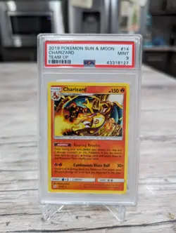 2019 Pokemon Sun And Moon: Team Up Charizard Non Holo #14 PSA 9 - Image 1