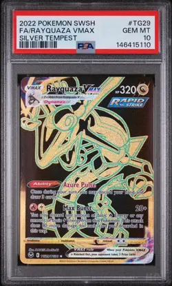 PSA 10 Pokemon TCG Rayquaza VMAX Secret Rare #TG29 - Image 1