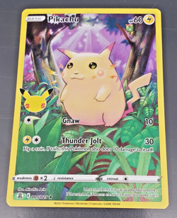 2021 Pokemon 25th Celebrations 005/025 Pikachu (Fat Pikachu) Holo Full Art - Image 1
