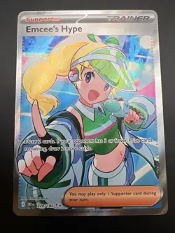 Emcee’s Hype 220/182 Full Art Destined Rivals Pokemon English Near Mint - Image 1