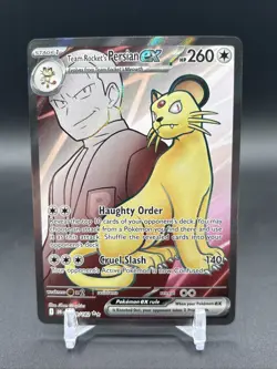Team Rocket's Persian ex 219/182 Pokemon Destined Rivals Ultra Rare (NM) - Image 1