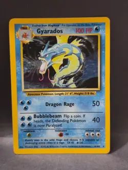 Pokemon Gyarados Base Set 6/102 WOTC Holo Rare - Image 1