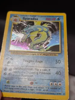Pokemon Gyarados Base Set 6/102 WOTC Holo Rare - Image 3