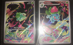 Pokemon TCG Bulbasaur 133/132 & Ivysaur 134/132 IR Full Art – Mega Evolution MEG - Image 1