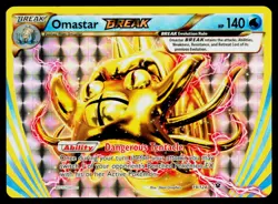 Omastar BREAK Holo #19/124 Rare BREAK Pokemon XY - Fates Collide NM - Image 1