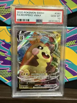 Morpeko VMAX #080/202 Sword & Shield Pokemon 2020 PSA 10 - Image 1