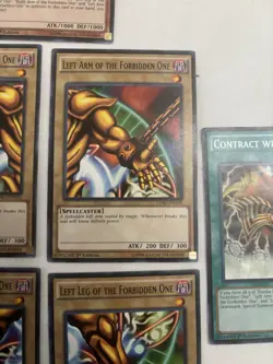 Yu-Gi-Oh Exodia 7-Card Set LDK2 1st Edition Lightly Played Lot - Image 3