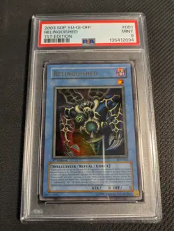Yugioh Relinquished SDP-001 1st Edition Ultra Rare PSA 9 Mint! - Image 1