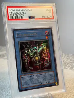 YUGIOH 2003 RELINQUISHED #SDP-001 ULTRA RARE PSA 7 NM 1st EDITION - Image 2