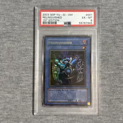 Yu-Gi-Oh 2003 Relinquished SDP-001 1st Edition Pegasus Ultra Rare! PSA 6 - Image 1