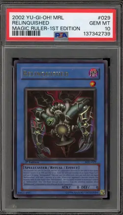 Yu-Gi-Oh! Relinquished Magic Ruler 1st Edition Ultra Rare MRL-029 PSA 10 - Image 1