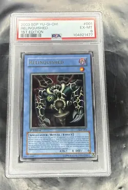 2002 Yugioh Relinquished - 1st Ed - SDP-001 Starter Deck: Pegasus - PSA 6 - Image 1