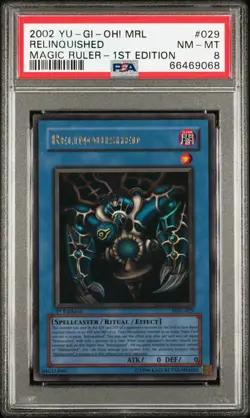 Yu-Gi-Oh! Relinquished Magic Ruler 1st Edition Ultra Rare MRL-029 PSA 8 NM-Mint - Image 1