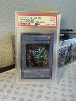 PSA 9 2003 Yu-Gi-Oh! Relinquished Starter Deck: Pegasus SDP Unlimited Ultra - Image 1