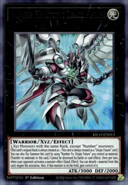 Yu-Gi-Oh! Number F0: Utopic Draco Future 1st Ed. KICO-EN013 Ultra Rare NM/LP x1 - Image 1