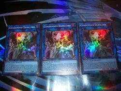 3x Condemned Darklord 1st Edition Super Rare MZMU-EN107 Yu-Gi-Oh! - Image 1