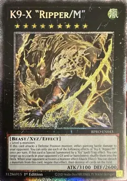 Near Mint, English Yu Gi Oh K9-X "Ripper/M" - BPRO-EN043 - Starlight Rare - 1st - Image 1
