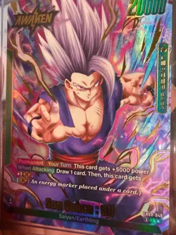 Son Gohan : SH FB09-049 Leader Alternate Art Dual Evolution Dragon Ball Card Eng - Image 3