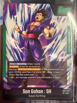 Son Gohan : SH FB09-049 Leader Alternate Art Dual Evolution Dragon Ball Card Eng - Image 5
