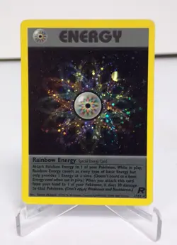 Pokemon TCG Team Rocket Rainbow Energy 17/82 Holo Rare Card 110525WT - Image 1