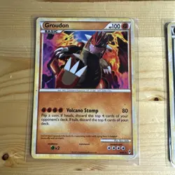 Lot Of 6 Pokemon Cards HGSS Era (Groudon, Sandshrew, Sandslash) - Image 2
