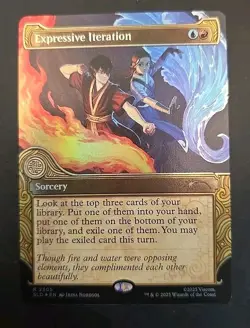 Expressive Iteration Secret Lair Drop MTG Rainbow Foil Near Mint - Image 1