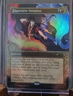 Expressive Iteration Secret Lair Drop MTG Rainbow Foil Near Mint - Image 3