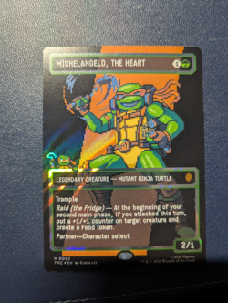 Michelangelo, the Heart (0092) (Borderless) (Surge Foil): TMNT - Image 1