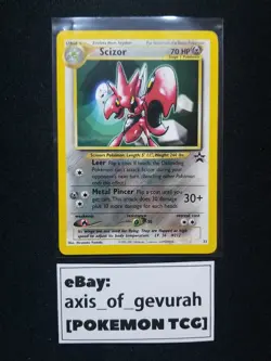 Scizor #33 Black Star Promo [NM] Pokemon Card Wizards of the Coast WOTC - Image 1