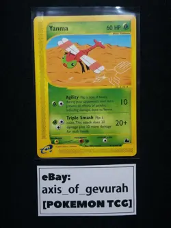 Yanma 116/144 [NM] Skyridge Set Wizards of the Coast WOTC Pokemon Cards - Image 1