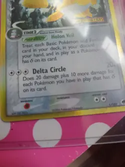 Pokemon - Ampharos Delta Species 1/101 EX Dragon Frontiers Reverse Holo Stamped - Image 1