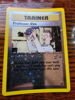 Professor Elm 3 BEST | WotC Promo | REVERSE HOLO | Vintage Pokemon LP - Image 1
