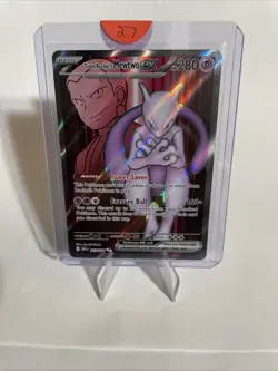 Team Rocket's Mewtwo ex - 213/182 - Pokemon Destined Rivals Ultra Rare NM - Image 1