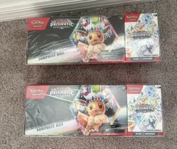 Pokemon Prismatic Evolutions SURPRISE Box And BOOSTER Bundle SEALED * LOT OF TWO - Image 1