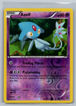Pokemon Azelf 38/101 Plasma Blast Reverse Holo Rare LP - Image 1