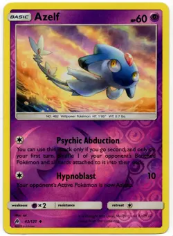 Pokemon - Azelf 43/131 - Forbidden Light - Reverse Holo NM - Image 1